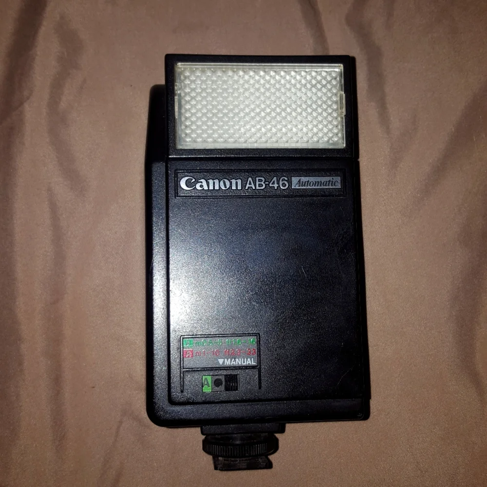 Canon AB-46 Automatic Electronic Hot Shoe Flash for Canon TX SLR Film Camera